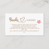 テディベア赤ちゃんシャワー本のためのベビー エンクロージャーカード (正面)
