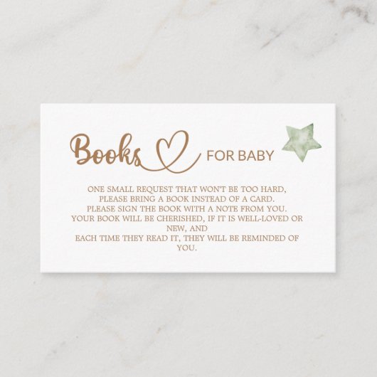 テディベア赤ちゃんシャワー本ベビーエンクロサー エンクロージャーカード (正面)