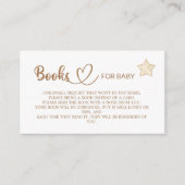 テディベア赤ちゃんシャワー本ベビーエンクロサー エンクロージャーカード (正面)