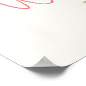 テディベア赤ちゃんシャワー歓迎サイン ポスター (角)