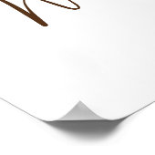 テディベア赤ちゃんシャワー歓迎サイン ポスター (角)