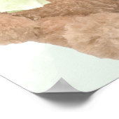 テディベア赤ちゃんシャワー歓迎サイン ポスター (角)