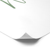 テディベア赤ちゃんシャワー歓迎サイン ポスター (角)