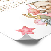 テディベア赤ちゃんシャワー深夜おむつ ポスター (角)