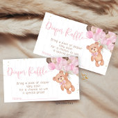 テディベア赤ちゃんシャワー私たちはほとんど待つことができない エンクロージャーカード