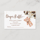 テディベア赤ちゃんシャワー私たちはほとんど待つことができない エンクロージャーカード (正面)