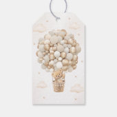 テディベア赤ちゃんシャワー ギフトタグ (裏面)