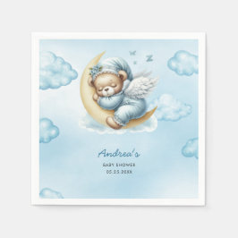 テディベア赤ちゃんシャワー スタンダードカクテルナプキン