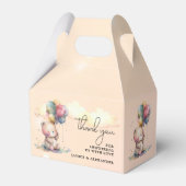 テディベア赤ちゃんシャワー フェイバーボックス (正面サイド)