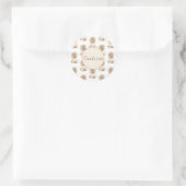 テディベア赤ちゃんシャワー ラウンドシール (バッグ)