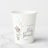 テディベア赤ちゃんシャワー 紙コップ (裏面)