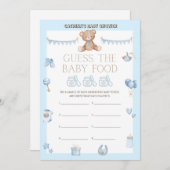 テディベア赤ちゃんシャワー – 編集可能な名前、5x7サイズI 招待状 (正面/裏面)