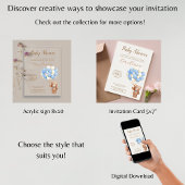 テディベア赤スペインのちゃんシャワー風船 招待状