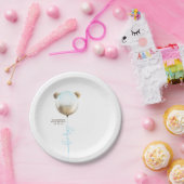 テディベア金ゴールドグリッターバルーンかわいい赤ちゃんシャワー ペーパープレート (パーティー)