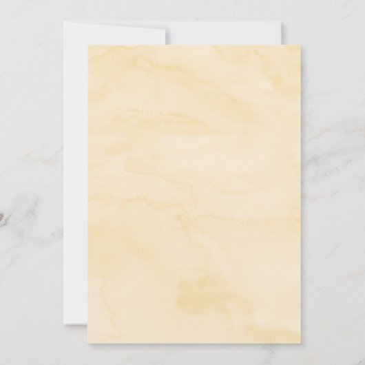 テディベア金ゴールドバルーン中立ベビーシャワー招待客 招待状 (裏面)