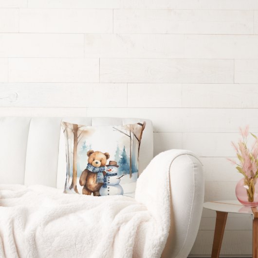 テディベア雪だるま クッション (ソファ)