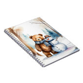 テディベア雪だるま ノートブック (右側)