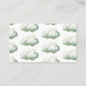 テディベア雲ベビーシャワーおむつラッフル エンクロージャーカード (裏面)