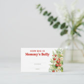 テディベア青い花ママの腹の大きさ エンクロージャーカード (スタンド正面)