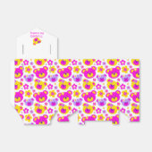 テディベア顔と感謝してい花ギフトボックス フェイバーボックス (折り畳みなし)