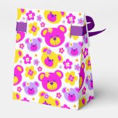 テディベア顔と感謝してい花ギフトボックス フェイバーボックス (裏面サイド)