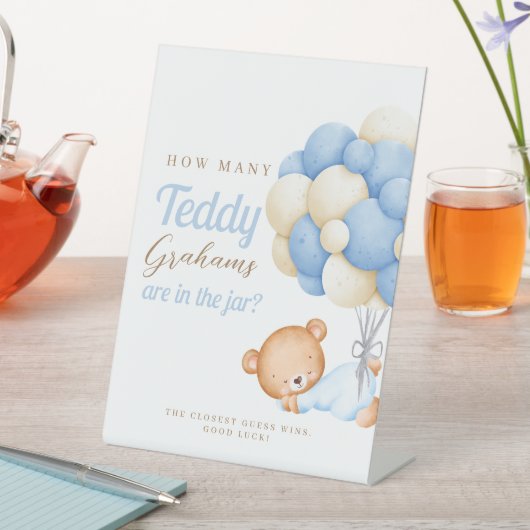 テディベア風船何人グラハム 台座サイン (インサイチュ)