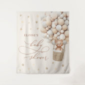 テディベア風船 ニュートラル ベアリーウェイト ベビーシャワー タペストリー (正面)