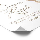 テディベア風船 赤ちゃん歓迎会 おむつくじ ポスター (角)