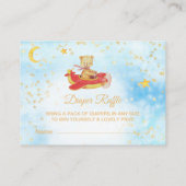 *~*テディベア飛行機スタームーンオムツラッフル エンクロージャーカード (裏面)