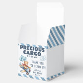 テディベア飛行機バルーン男の子ベイビーシャワー フェイバーボックス (オープン)