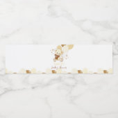 テディベア1stバースデーウォーターボトルラベル ペットボトルラベル (シングルラベル)