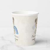 テディベア1stバースデーブルー 紙コップ (右)