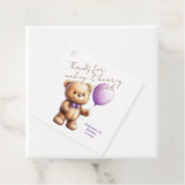 テディベア1st誕生日バルーンカラフルー フェイバータグ (インサイチュ)