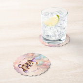 テディベア1st誕生日バルーンカラフルー ペーパーコースター (インサイチュ)