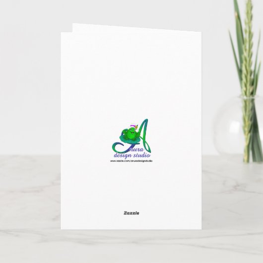 テディベア2歳の少年の誕生日 カード (裏面)