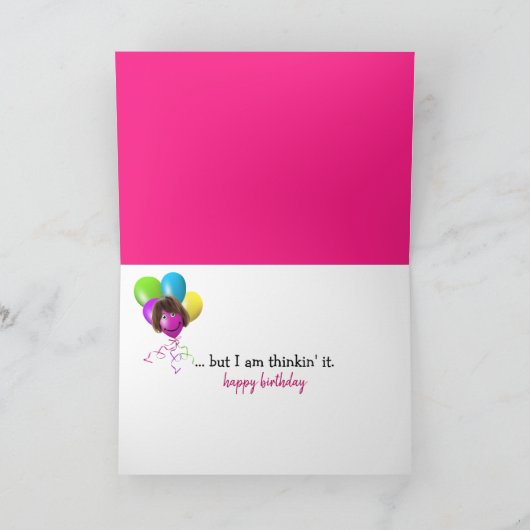 テディベア60誕生日 カード (内部)