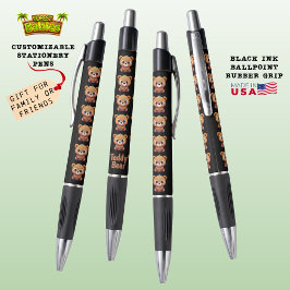 テディベア、かわいい野生動物ウッドランドアニマルブラック🐻 ボールペン