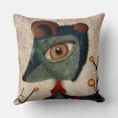 テディベア/イエロー水玉模様 クッション (裏面)