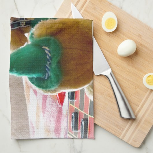 テディベア キッチンタオル (四つ折り)