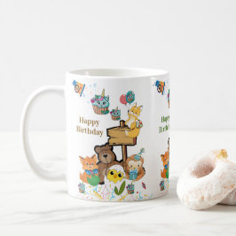 テディベア・キツネ・ひよこ・鳥・猫の陶器マグカップ コーヒーマグカップ