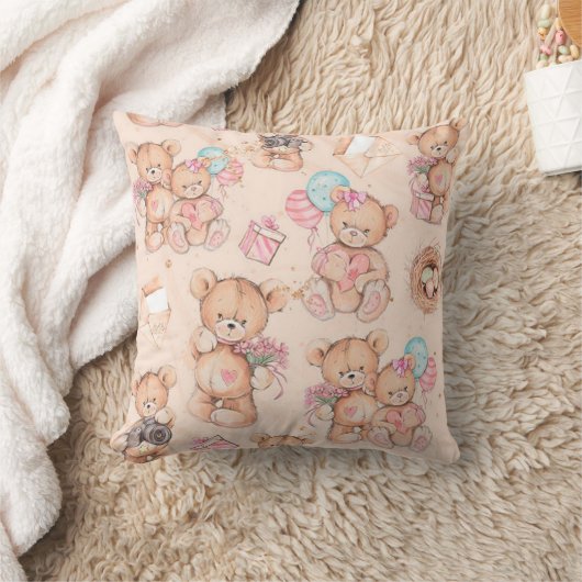 テディベア クッション (ブランケット)