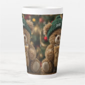 テディベア コーヒー 2025 クリスマス カフェラテマグ (正面)