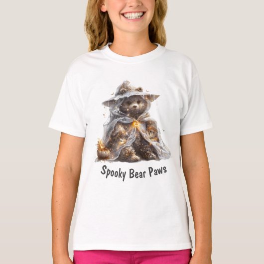 テディベア.ゴースト.トリックまたは治療 Tシャツ (正面)