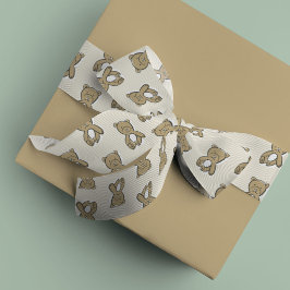 テディベア サテンリボン