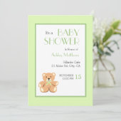 テディベア シャワー 招待状 (スタンド正面)