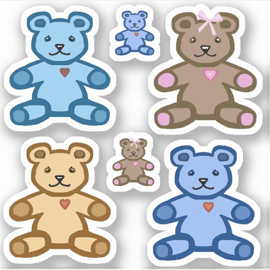 テディベア シール (正面)