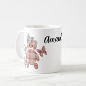 テディベア、テディベア コーヒーマグカップ (正面左)