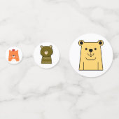 テディベア テーブル コンフェッティ (正面)