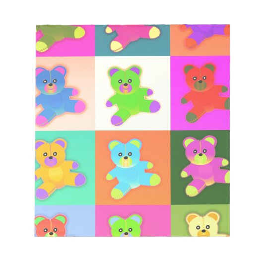 テディベア ノートパッド (正面)
