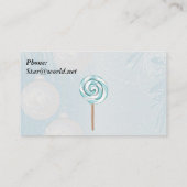 テディベア&ハート名刺 名刺 (裏面)